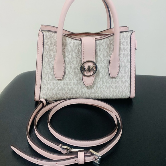 Michael Kors Gabby small Logo Satchel Pink - Picture 1 of 7